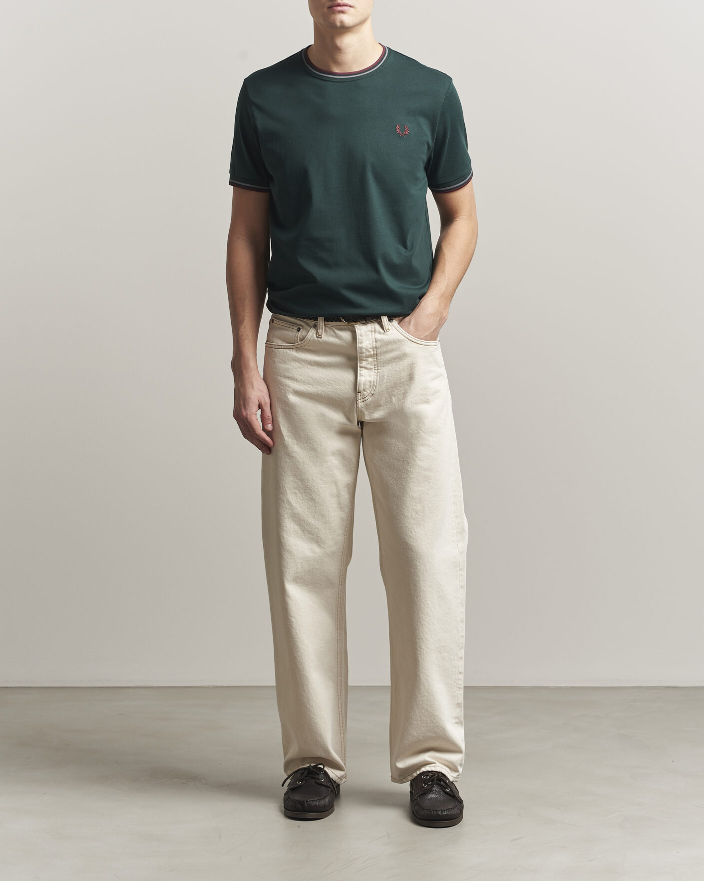 Herr | T-Shirts | Fred Perry | Twin Tipped T-Shirt Grassroots Green
