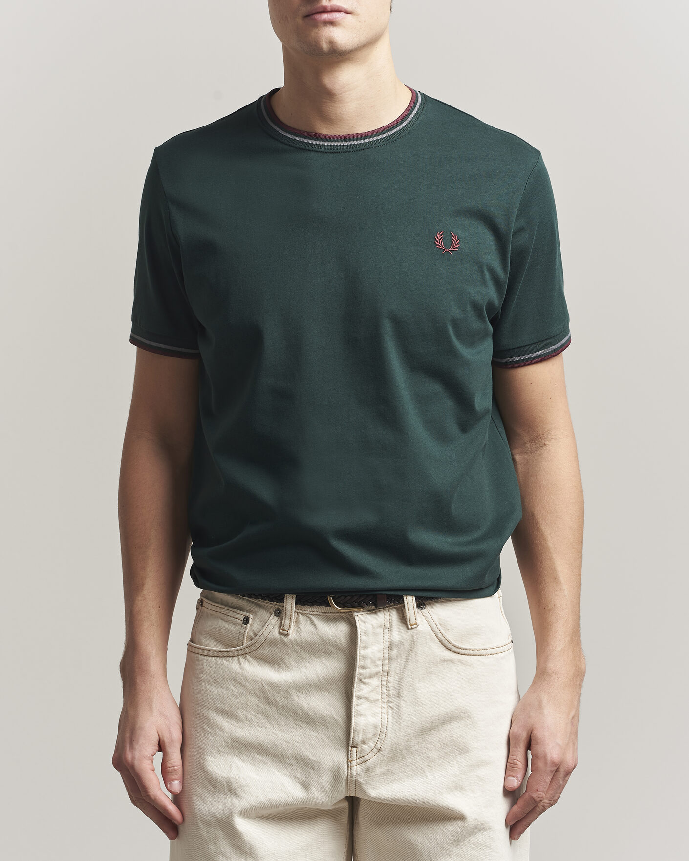 Herr | T-Shirts | Fred Perry | Twin Tipped T-Shirt Grassroots Green