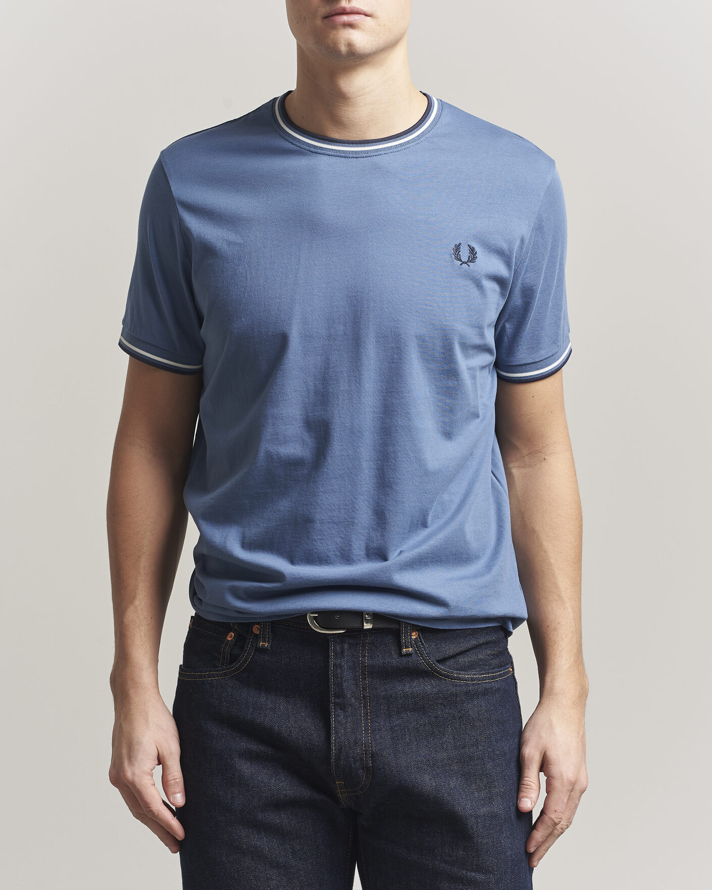 Herr | T-Shirts | Fred Perry | Twin Tipped T-Shirt Ace Blue