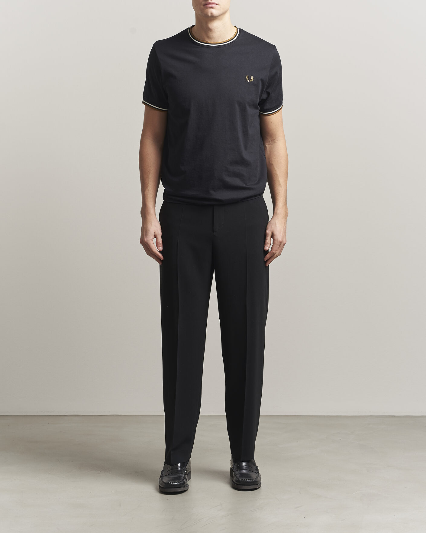 Herr | T-Shirts | Fred Perry | Twin Tipped T-Shirt Black