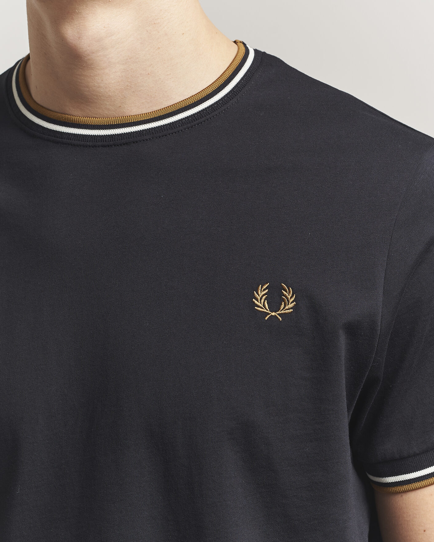 Herr | T-Shirts | Fred Perry | Twin Tipped T-Shirt Black
