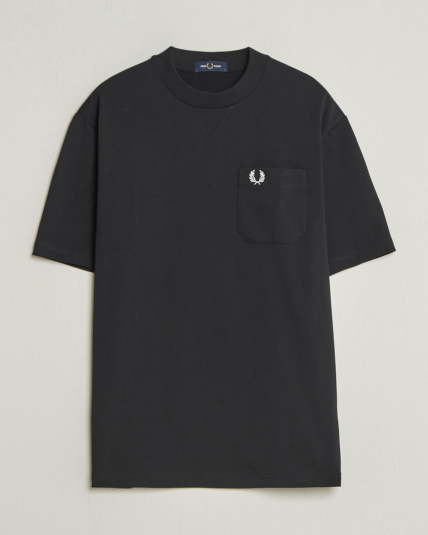 Herr | T-Shirts | Fred Perry | Heavy Pocket T-Shirt Black