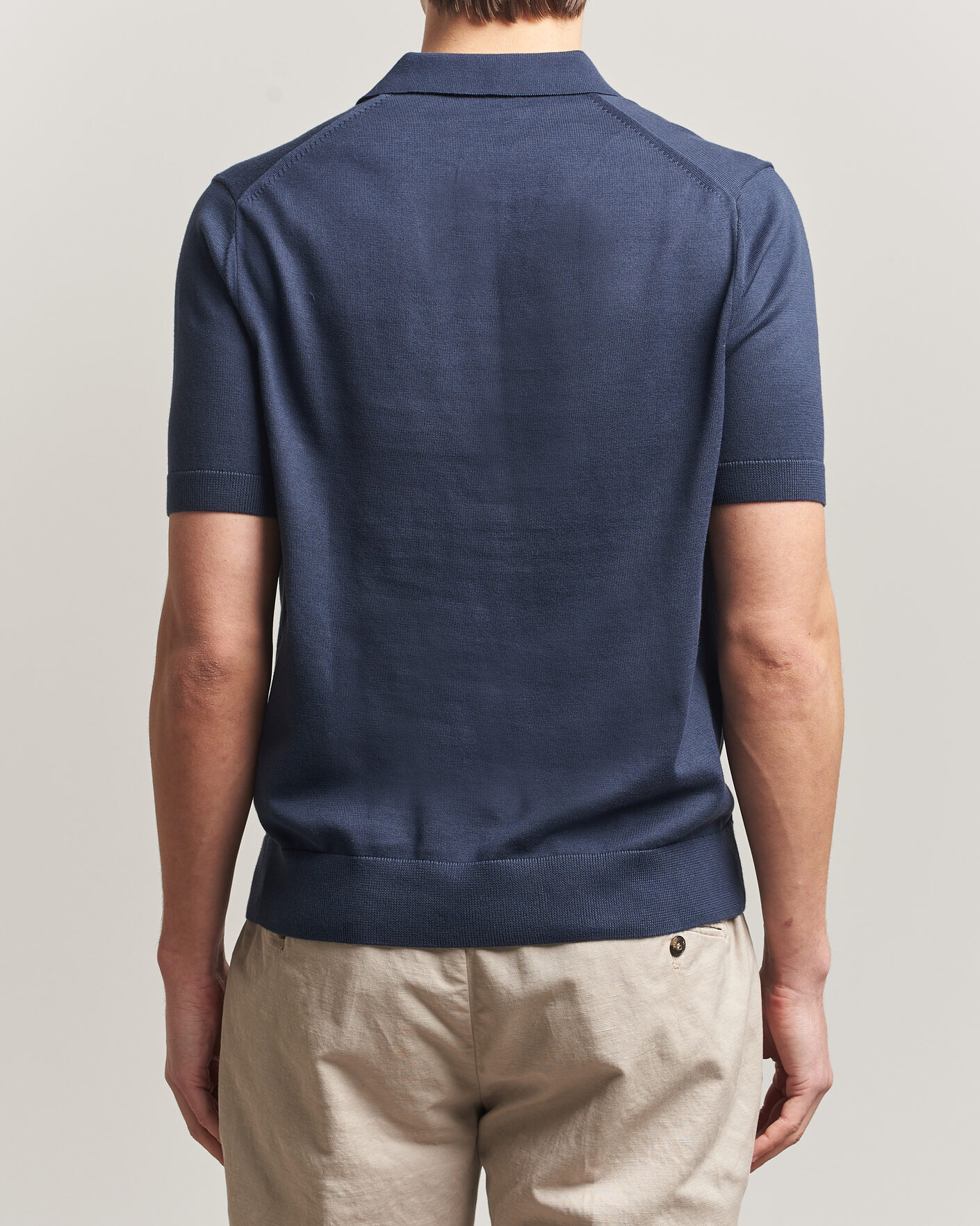 Herr | Pikéer | Fred Perry | Cotton Knitted Polo Dark Airforce