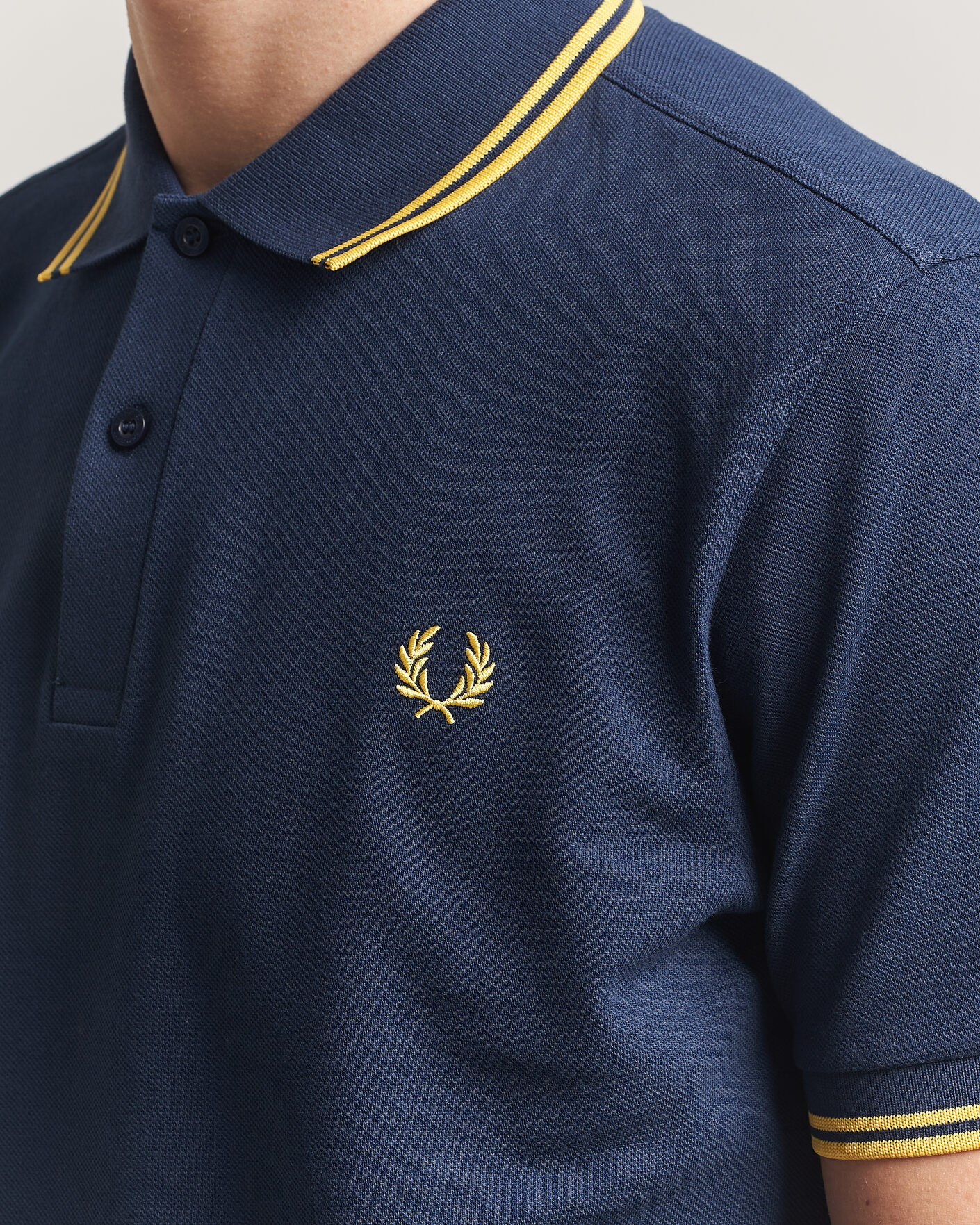 Herr | Pikéer | Fred Perry | Twin Tipped Polo Shirt Tennis Blue
