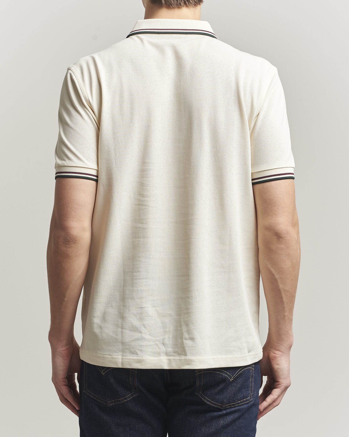 Herr | Pikéer | Fred Perry | Twin Tipped Polo Shirt Ecru