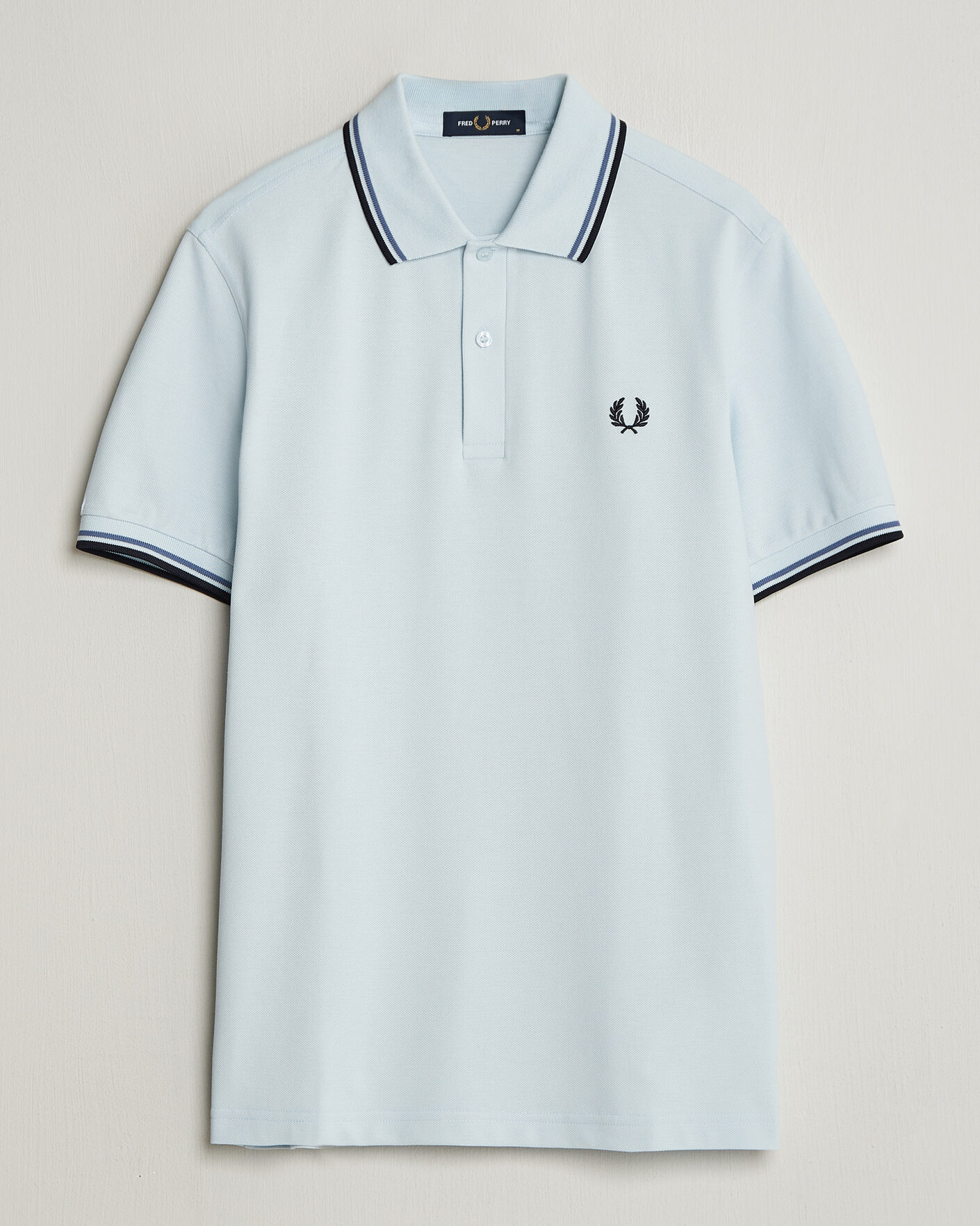 Herr | Pikéer | Fred Perry | Twin Tipped Polo Shirt Light Ice