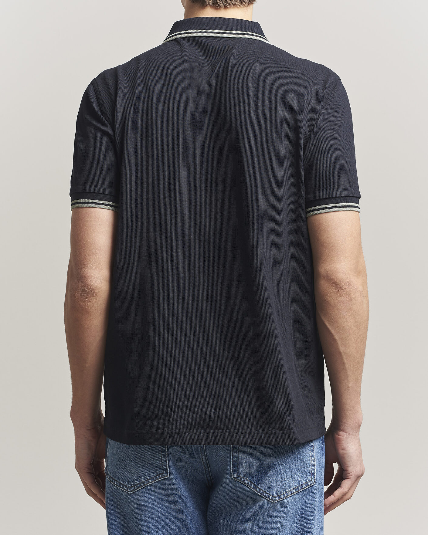 Herr | Pikéer | Fred Perry | Twin Tipped Polo Shirt Navy