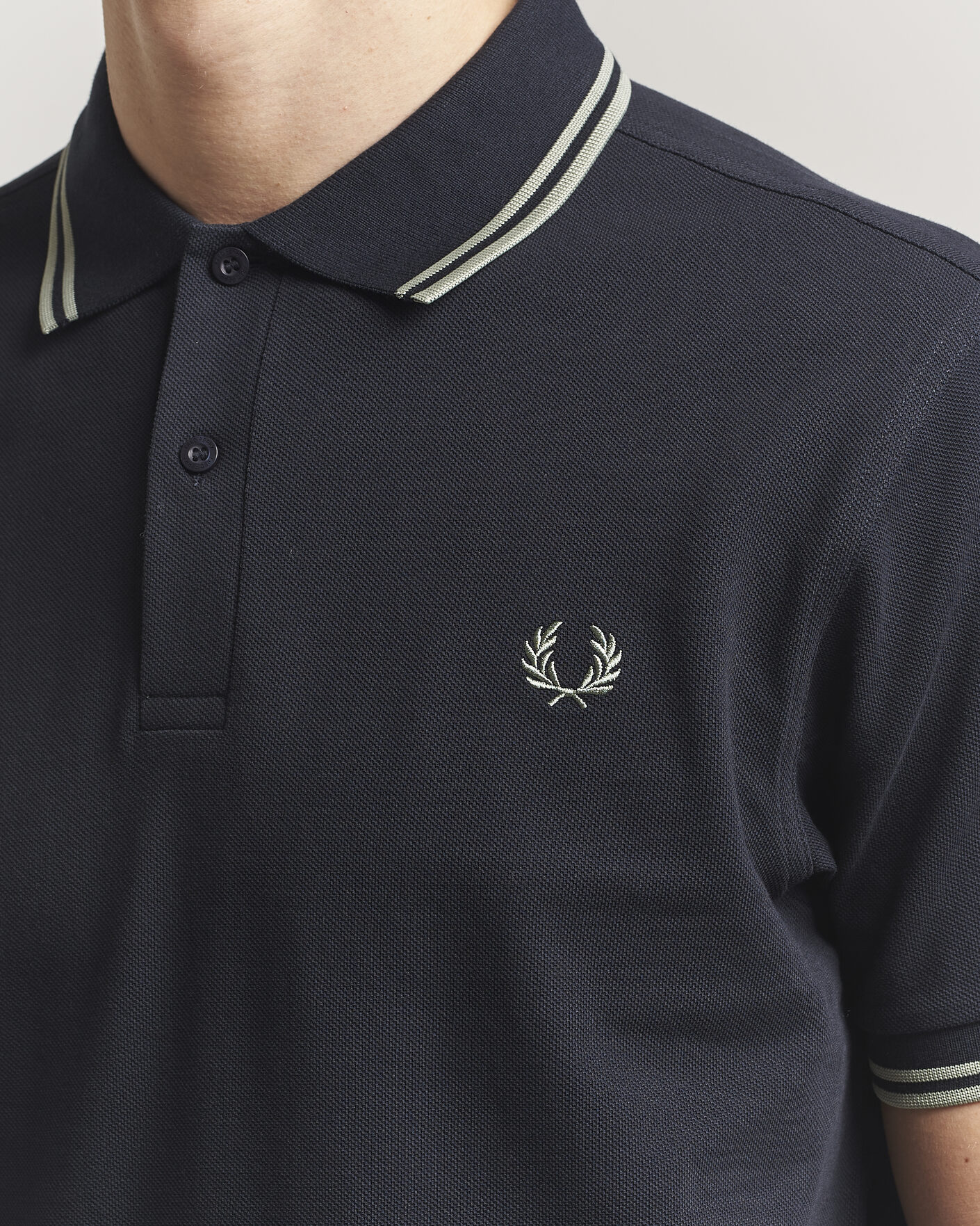 Herr | Pikéer | Fred Perry | Twin Tipped Polo Shirt Navy