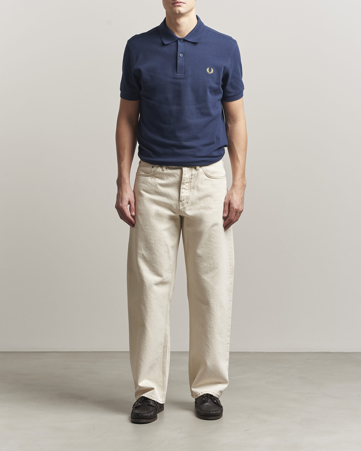 Herr | Pikéer | Fred Perry | Plain Polo Tennis Blue