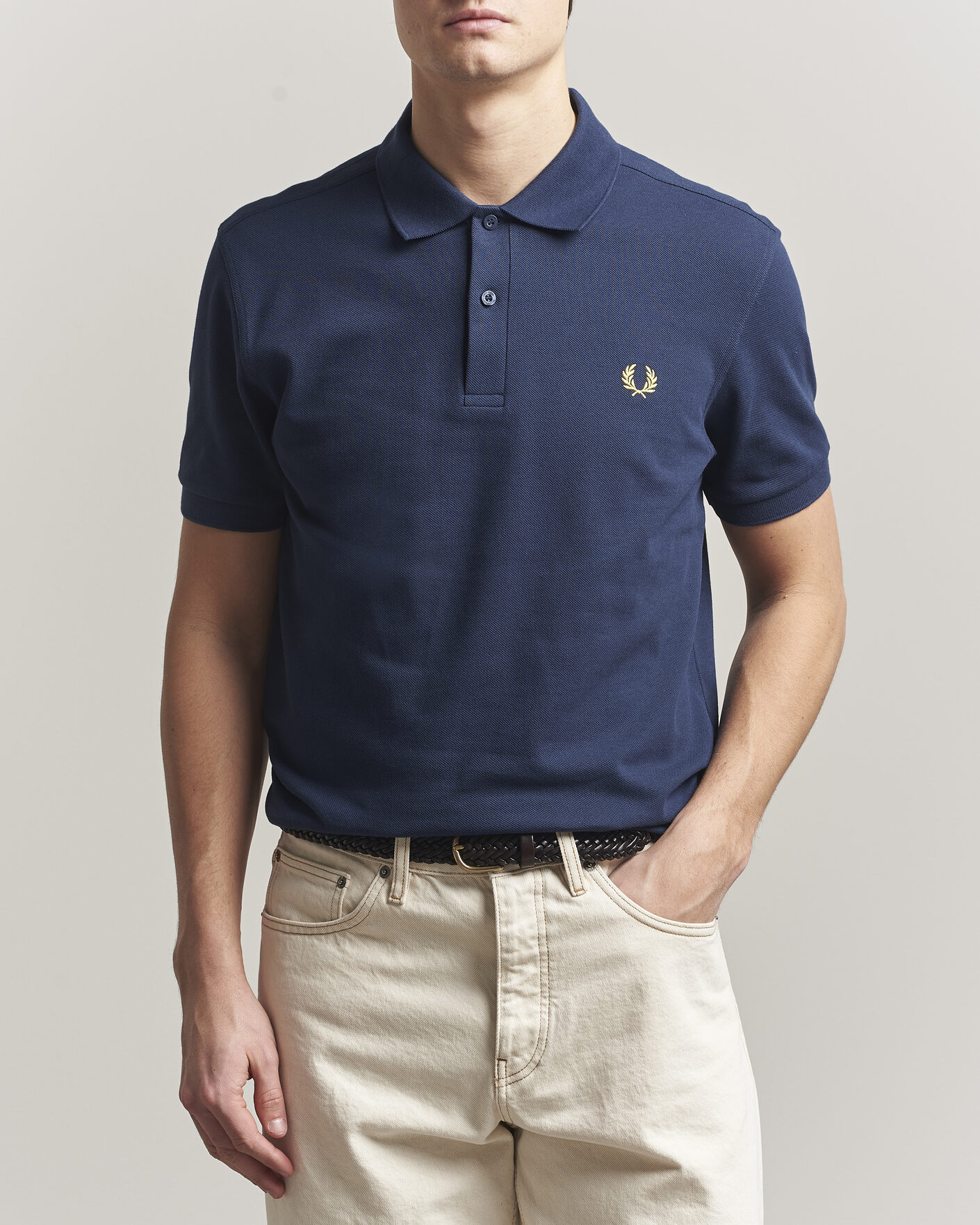 Herr | Pikéer | Fred Perry | Plain Polo Tennis Blue