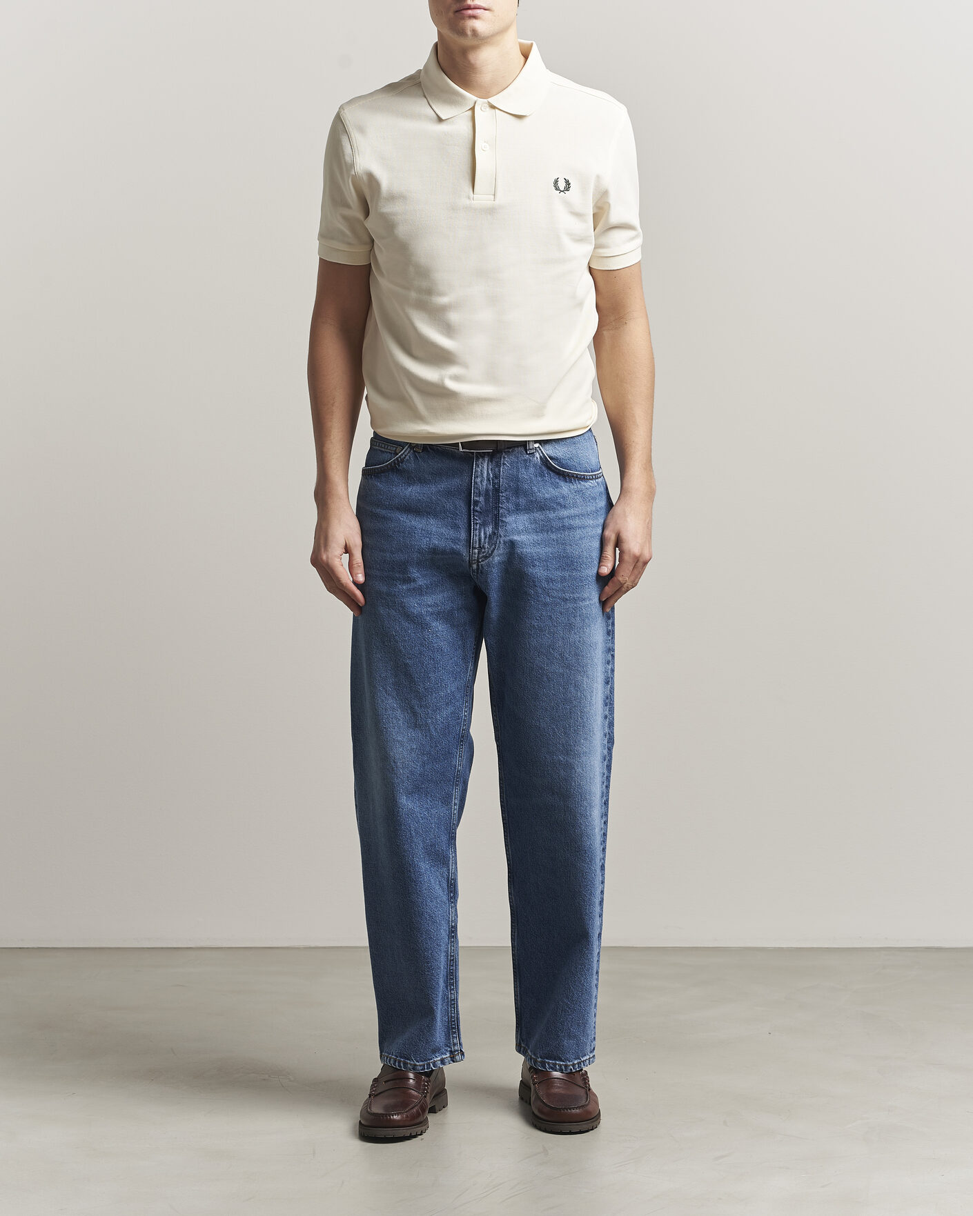 Herr | Pikéer | Fred Perry | Plain Polo Ecru