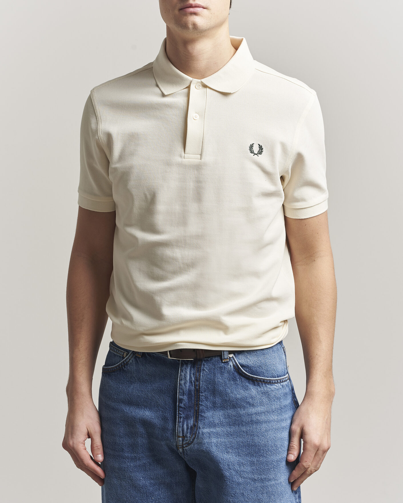 Herr | Pikéer | Fred Perry | Plain Polo Ecru