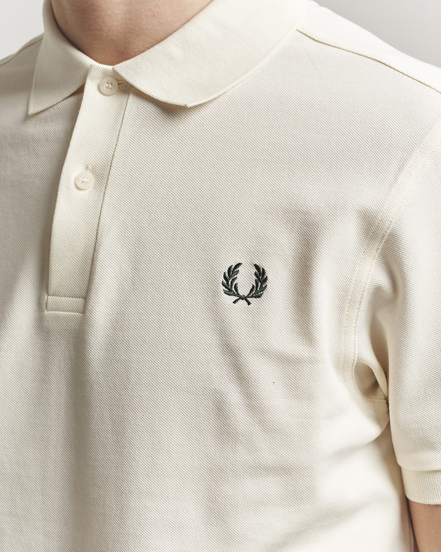 Herr | Pikéer | Fred Perry | Plain Polo Ecru