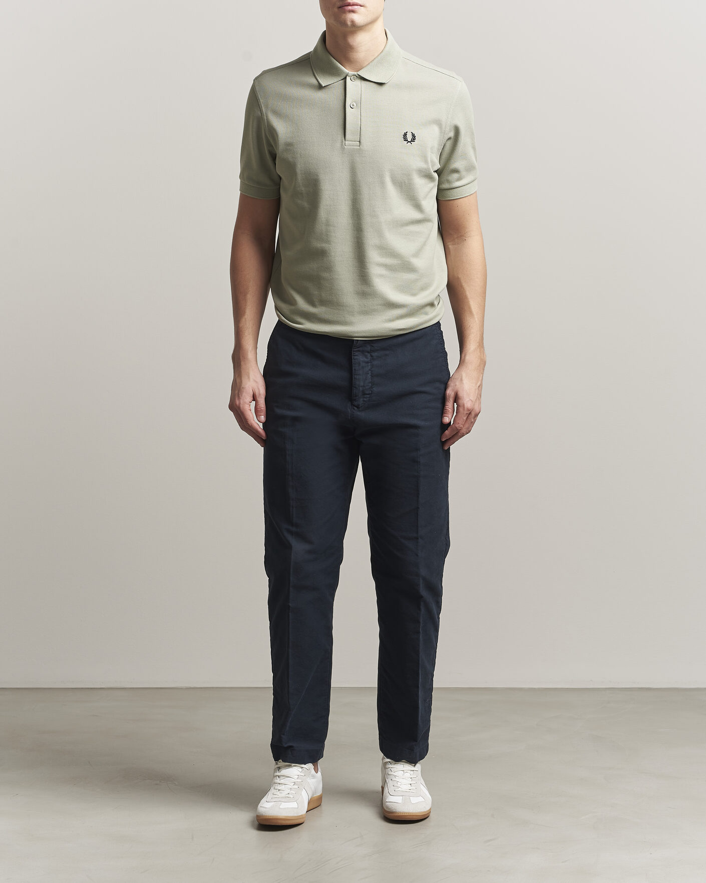 Herr | Pikéer | Fred Perry | Plain Polo Seagrass Green