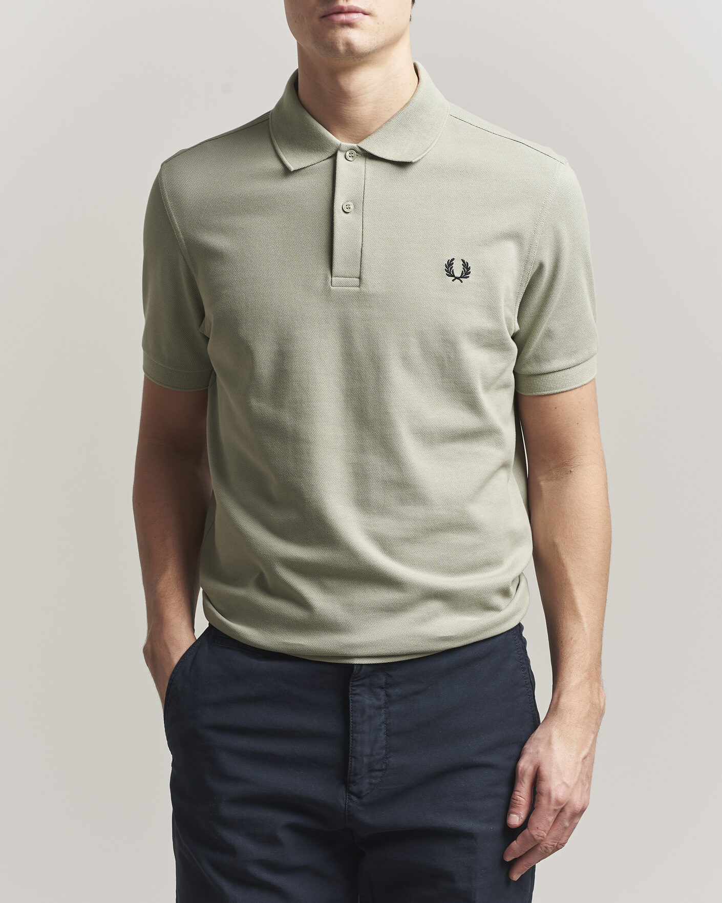 Herr | Pikéer | Fred Perry | Plain Polo Seagrass Green
