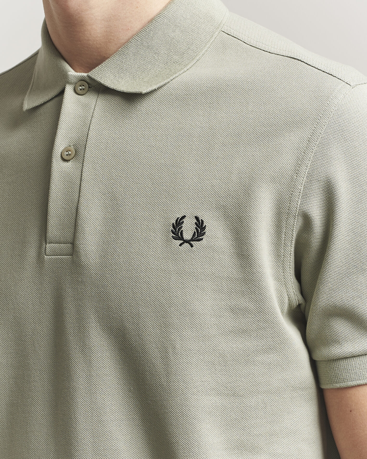 Herr | Pikéer | Fred Perry | Plain Polo Seagrass Green