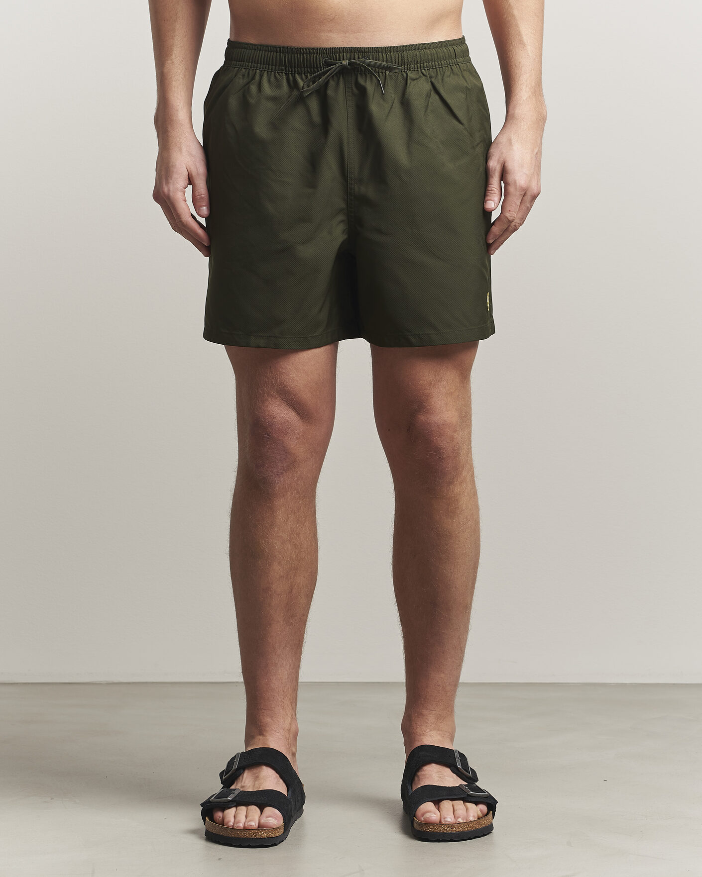 Herr | Badbyxor | Fred Perry | Classic Swimshorts Hunting Green