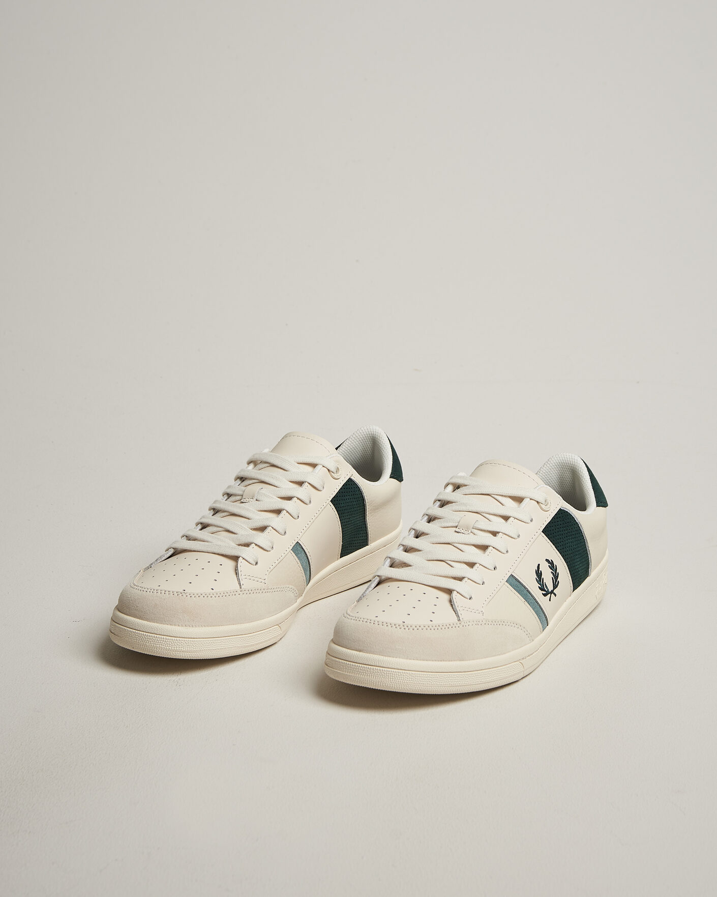 Herr | Sneakers | Fred Perry | B725 Leather/Suede Sneaker Ecru