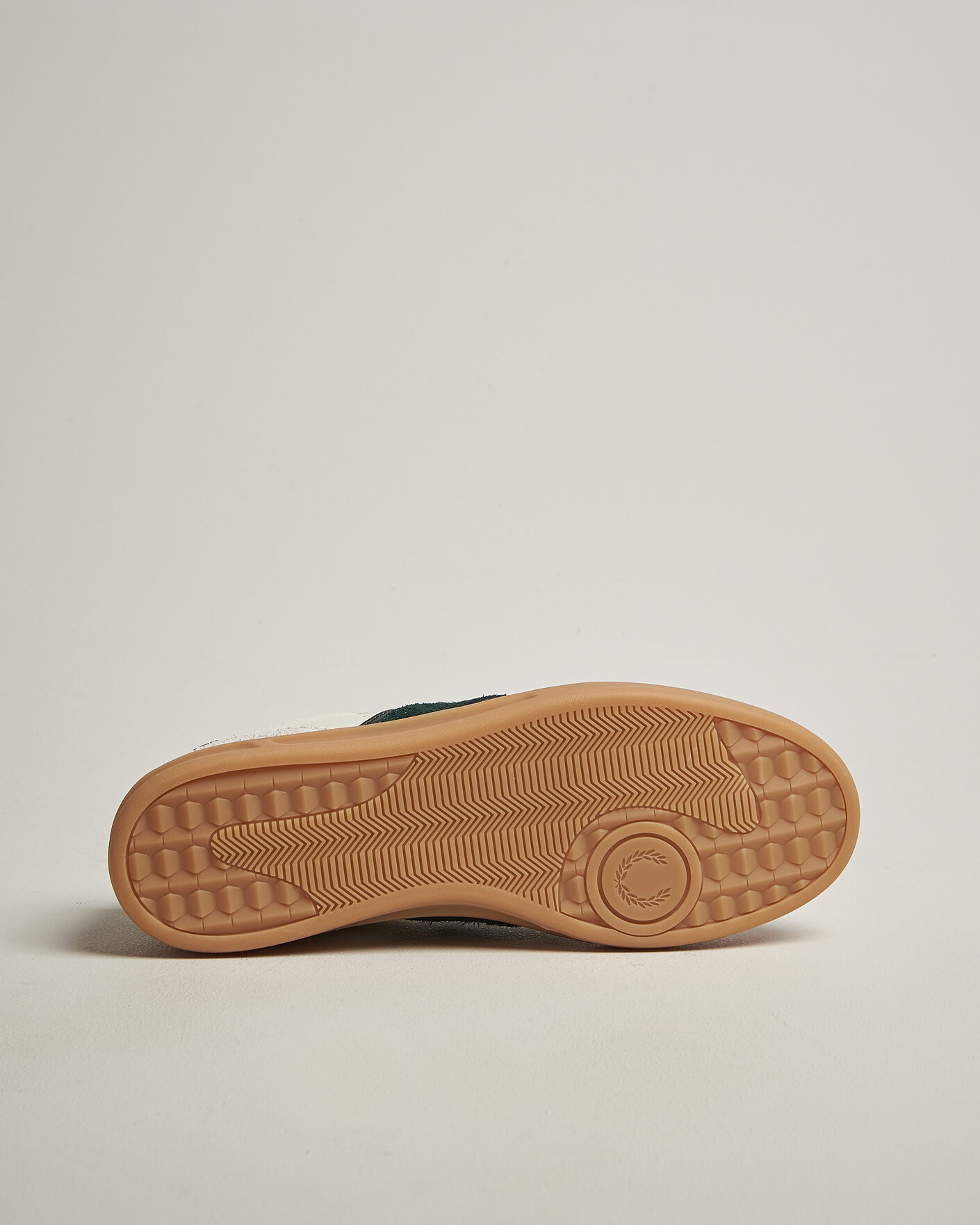 Herr | Sneakers | Fred Perry | B4 Leather/Suede Sneaker Light Ecru/Green