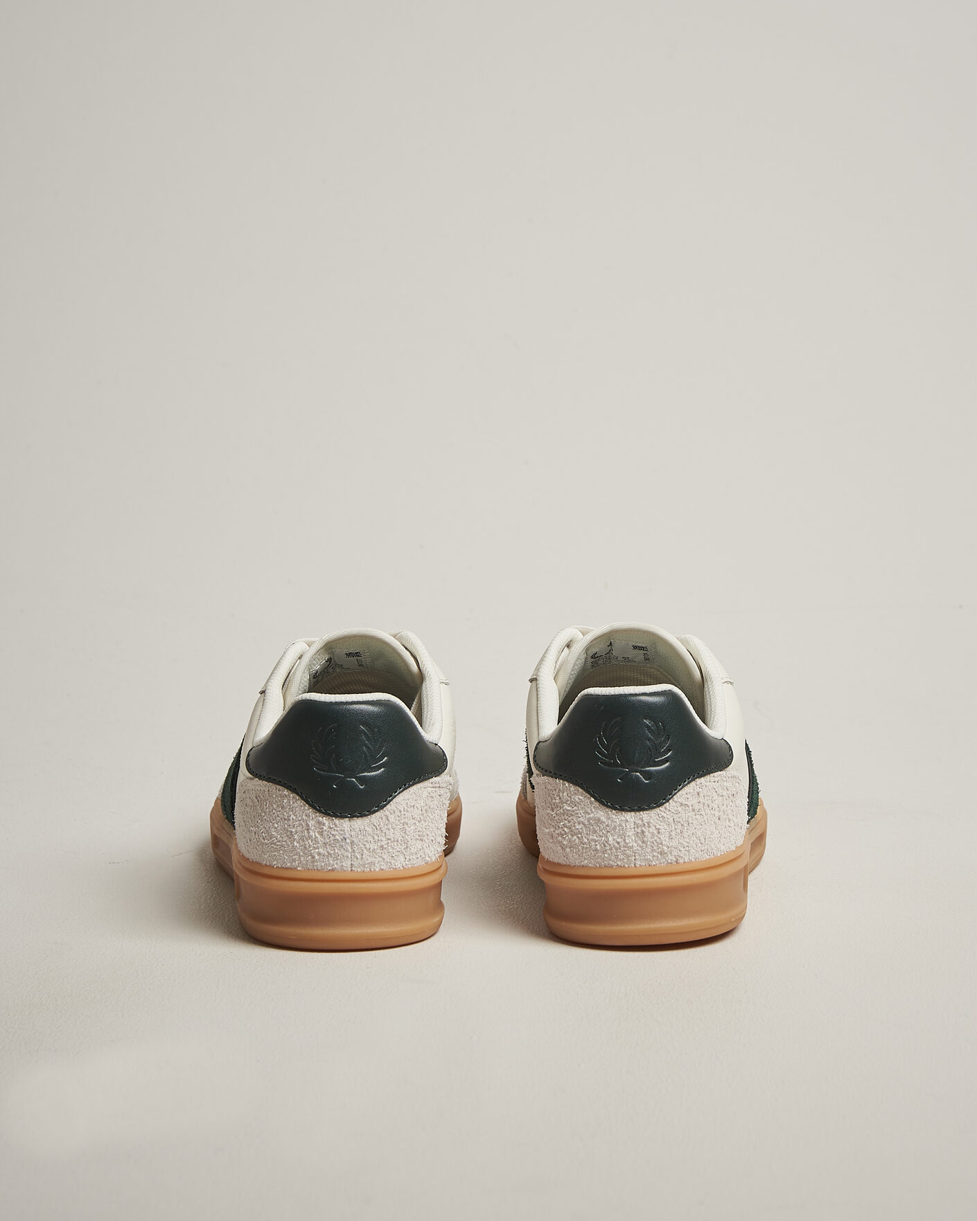 Herr | Sneakers | Fred Perry | B4 Leather/Suede Sneaker Light Ecru/Green
