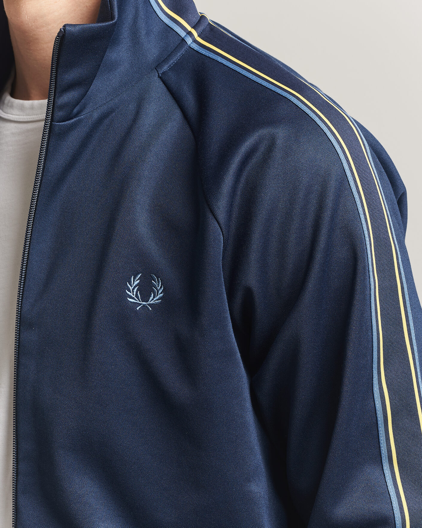 Herr | Tröjor | Fred Perry | Tramline Taped Track Jacket Tennis Blue
