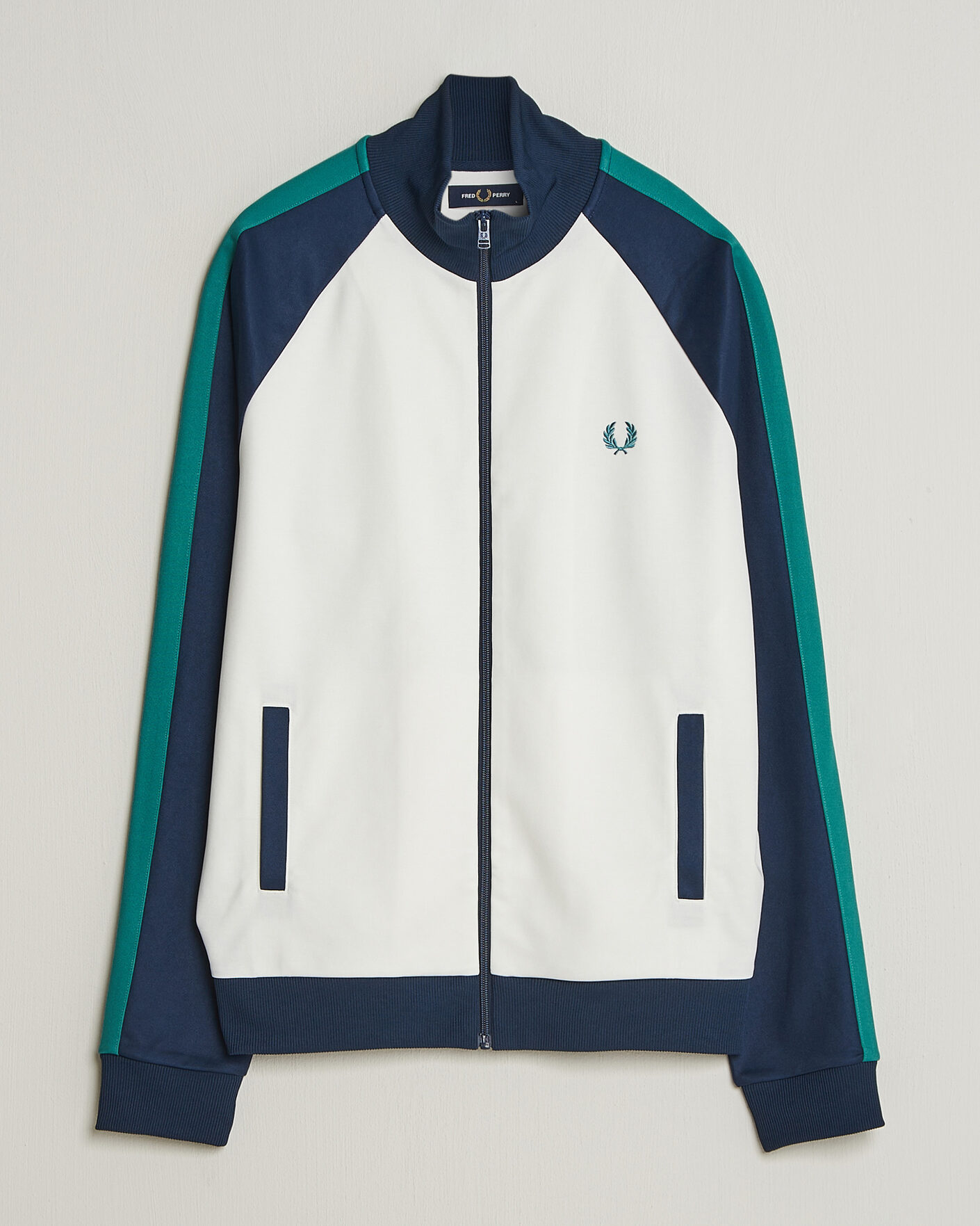 Herr | Tröjor | Fred Perry | Contrast Sleeve Track Jacket Snow White