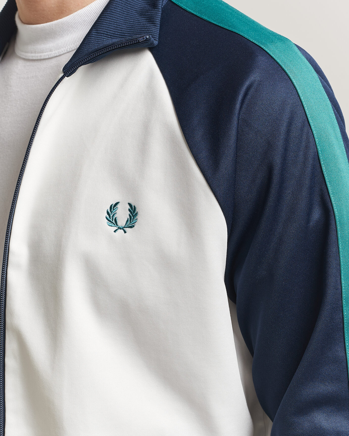 Herr | Tröjor | Fred Perry | Contrast Sleeve Track Jacket Snow White