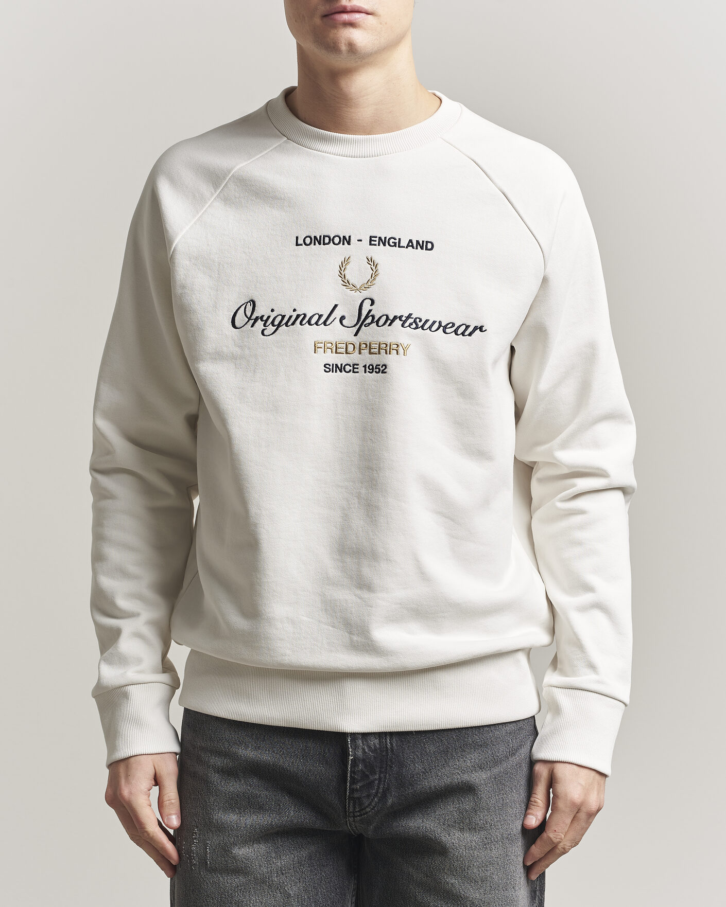 Herr | Tröjor | Fred Perry | Original Sportswear Sweatshirt Snow White