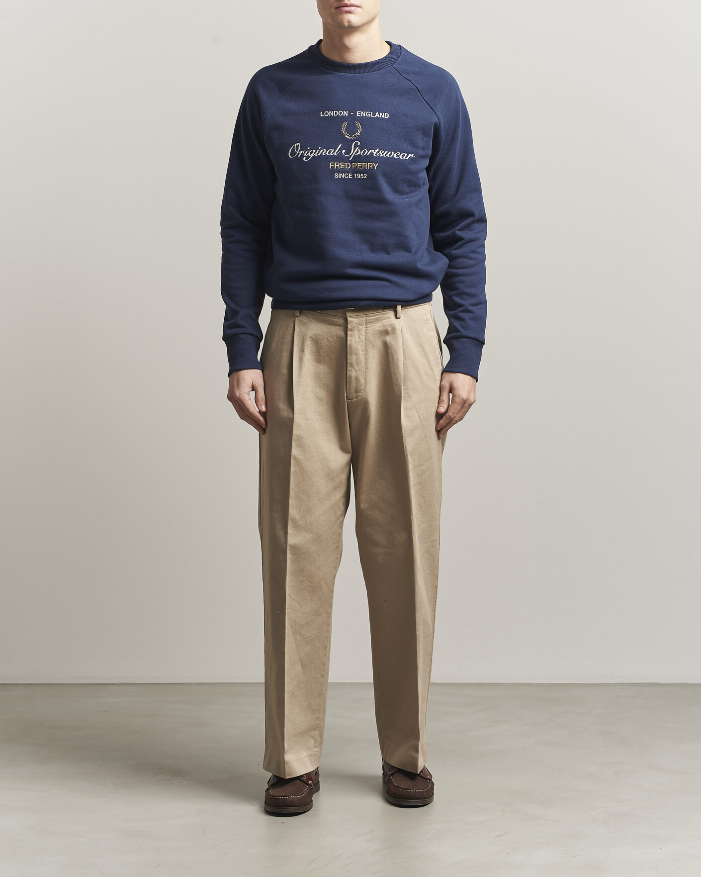Herr | Tröjor | Fred Perry | Original Sportswear Sweatshirt Tennis Blue