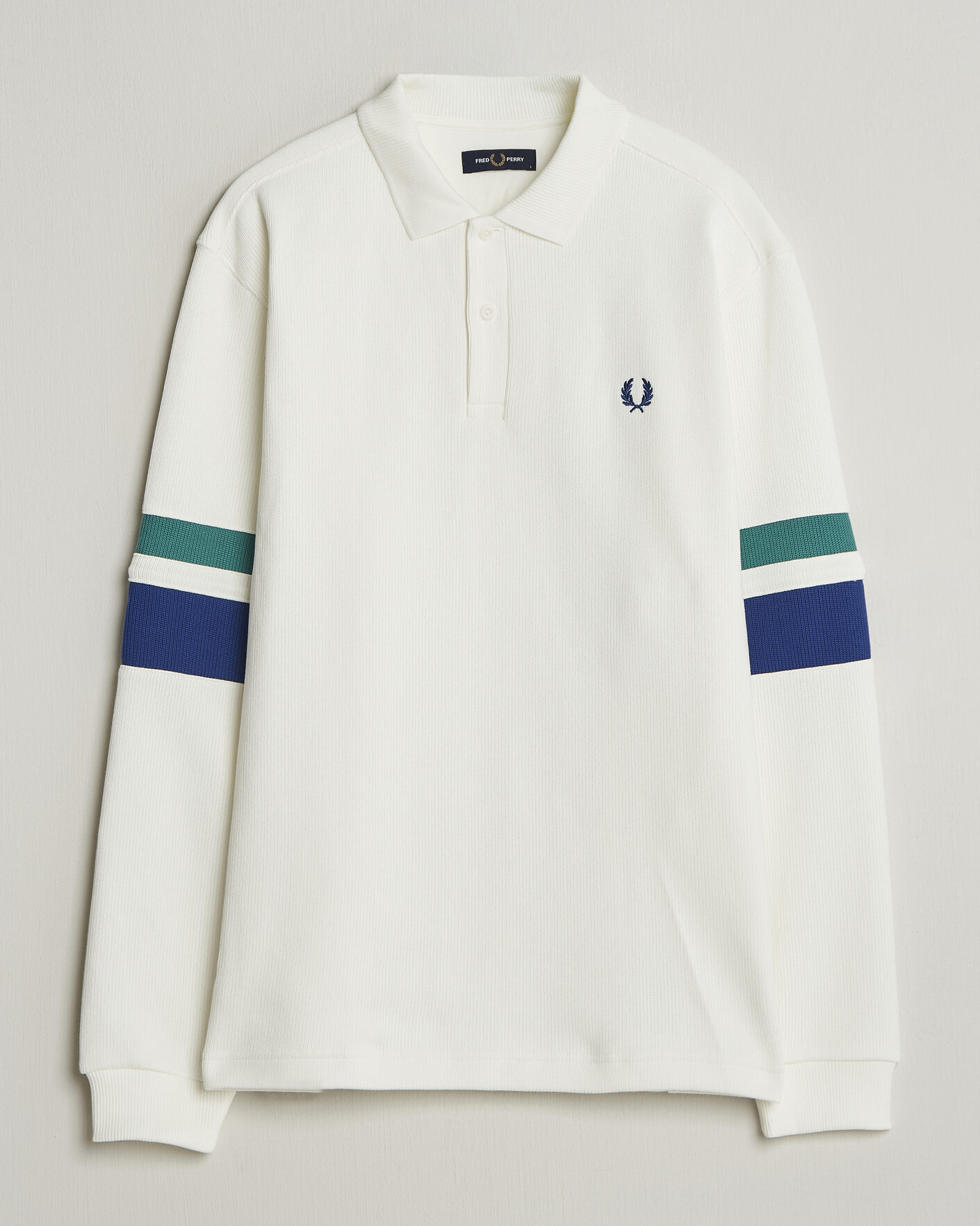 Herr | Tröjor | Fred Perry | Tipped Sleeve Rugger Snow White