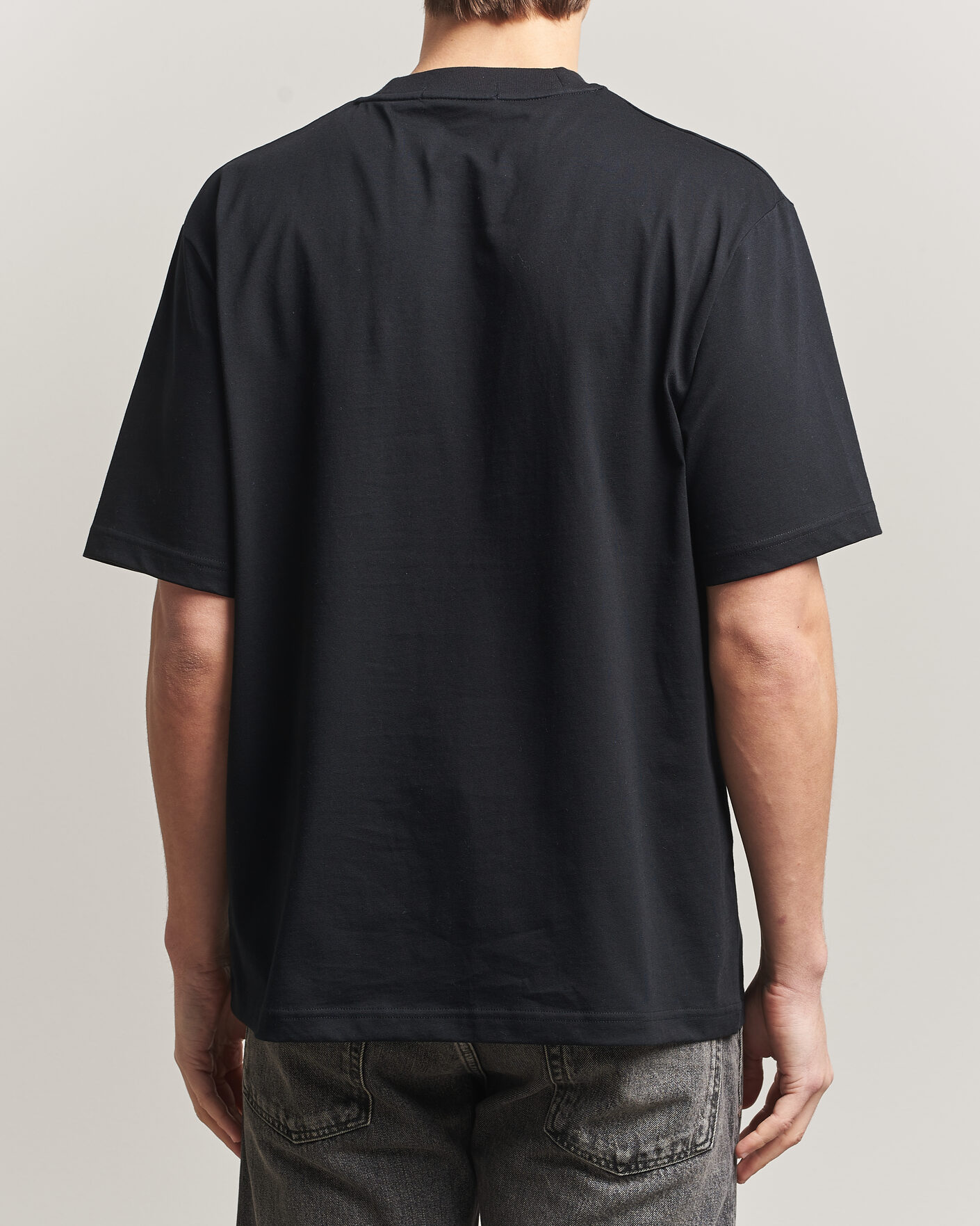 Herr | T-Shirts | Fred Perry | Embroidered Paneled T-Shirt Black