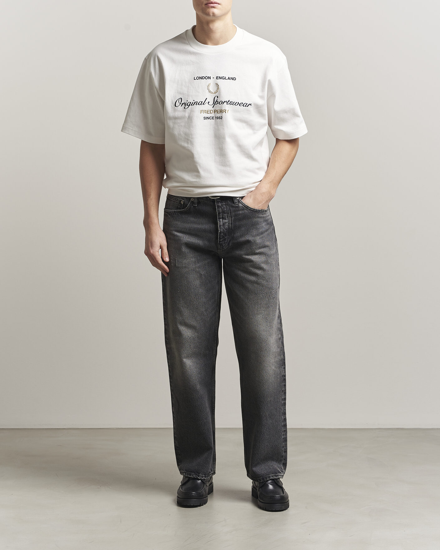 Herr | T-Shirts | Fred Perry | Original Sportswear T-Shirt Snow White