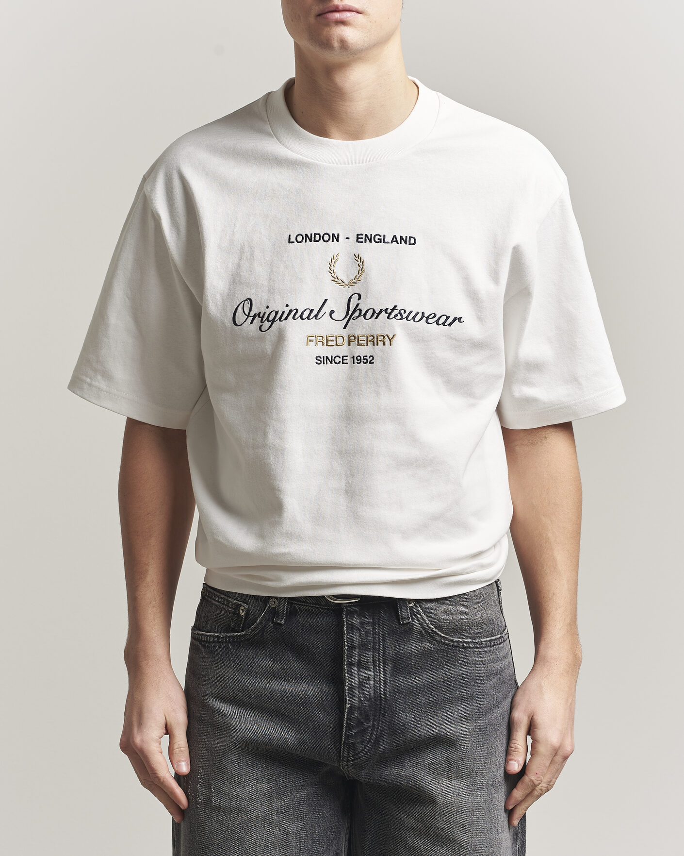 Herr | T-Shirts | Fred Perry | Original Sportswear T-Shirt Snow White