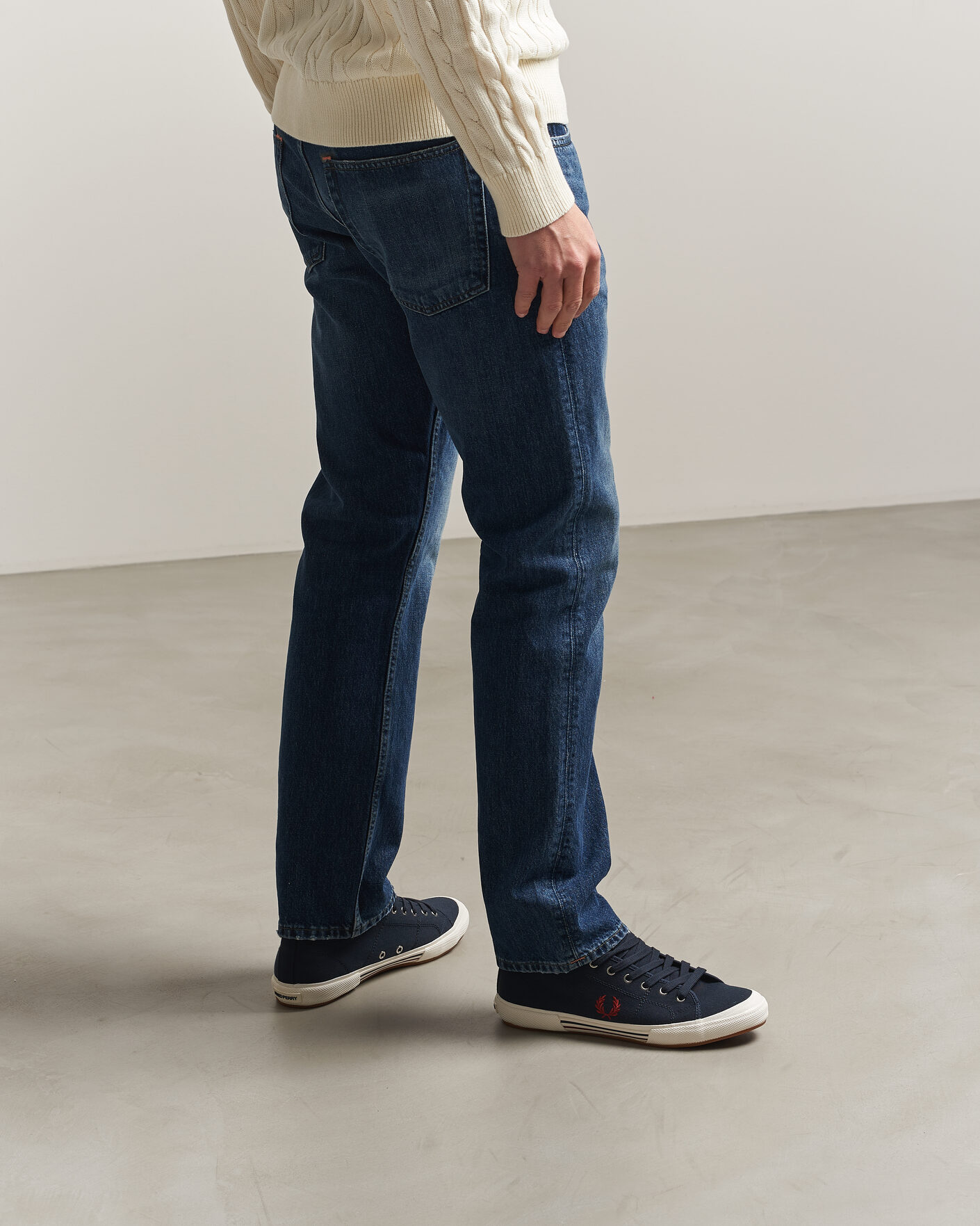 Herr | Sneakers | Fred Perry | B708 Vintage Tennis Sneaker Navy