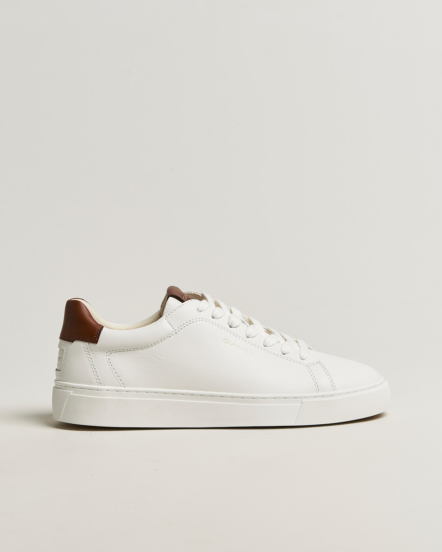Herr | Sneakers | GANT | Mc Julien Leather Sneaker White/Dark Tan