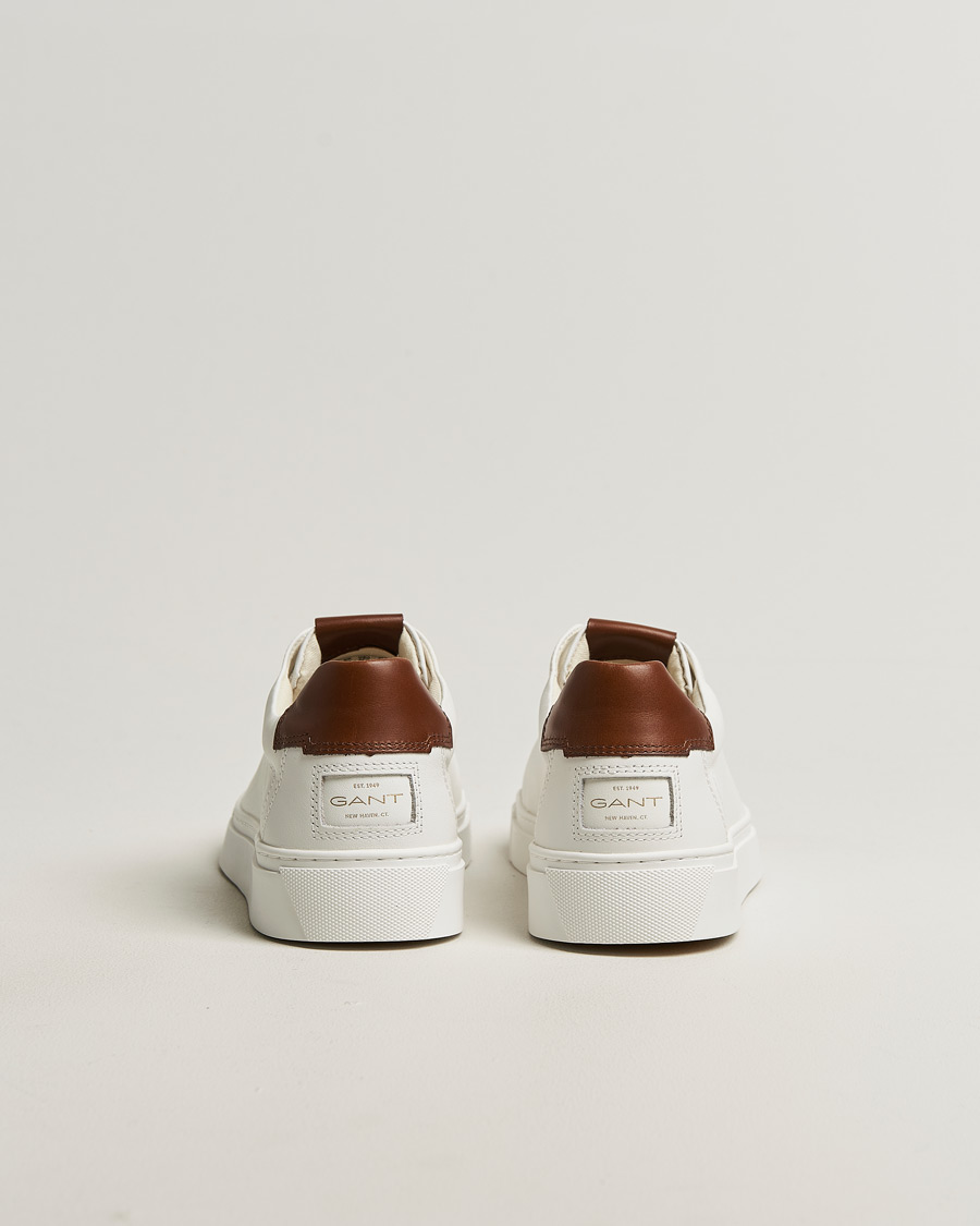 Herr | Sneakers | GANT | Mc Julien Leather Sneaker White/Dark Tan