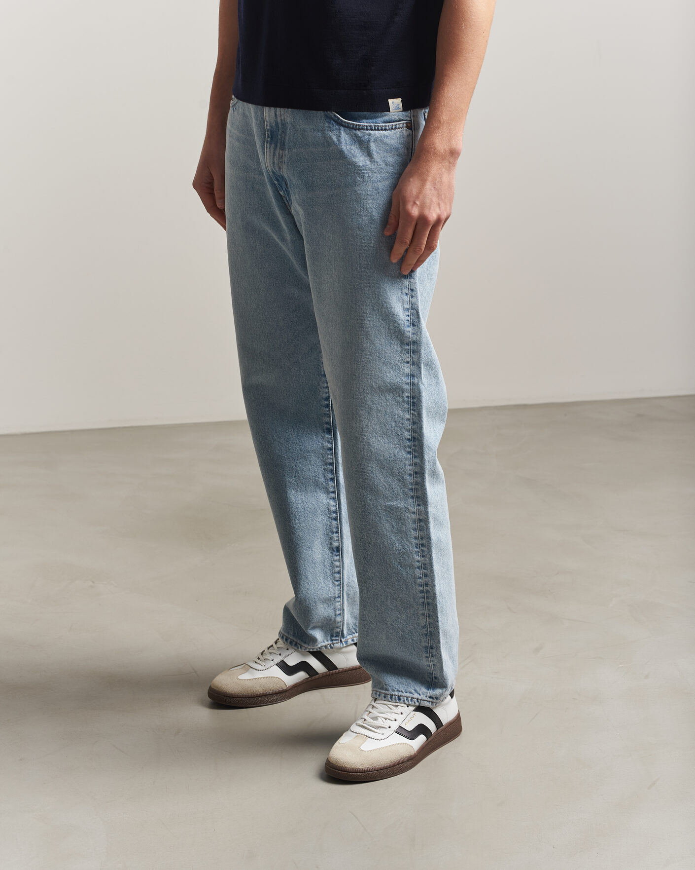 Herr | Sneakers | Gant | Cuzmo Leather/Suede Sneaker White/Black