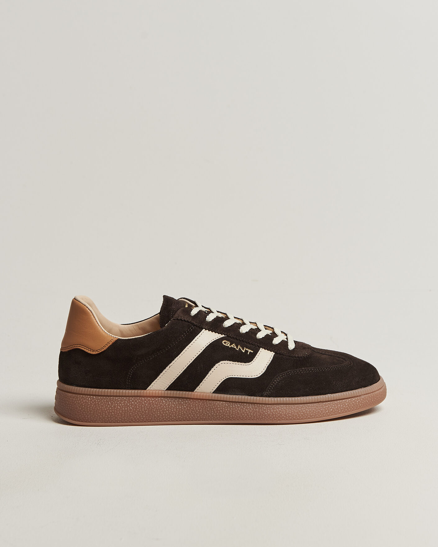 Herr | Sneakers | Gant | Cuzmo Suede Sneaker Dark Brown/White