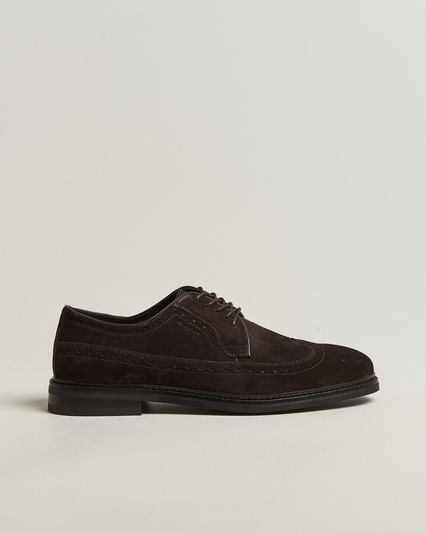 Herr | Brogues | GANT | Bidford Suede Brouge Dark Brown