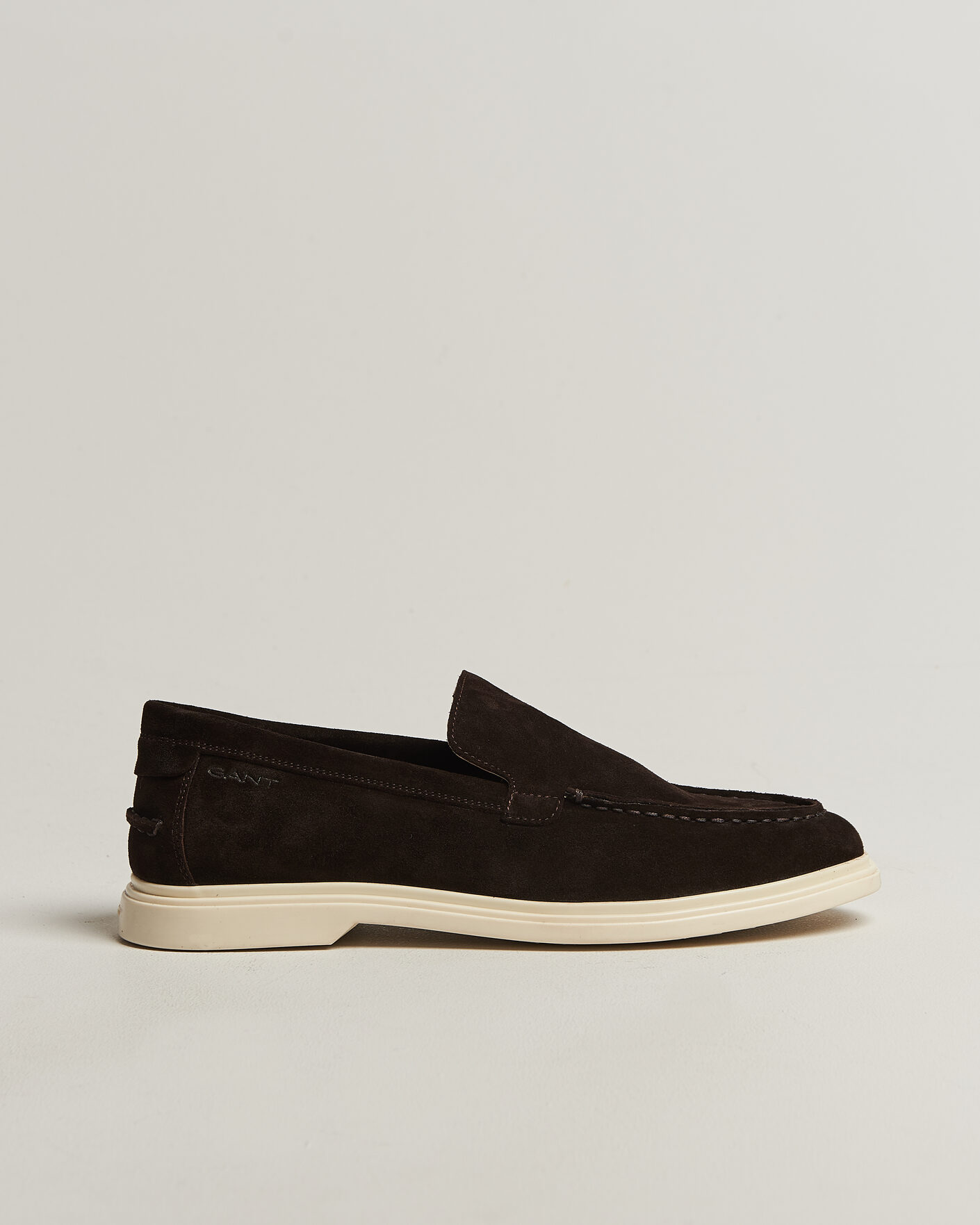 Herr | Loafers | GANT | Boery Suede Loafer Dark Brown