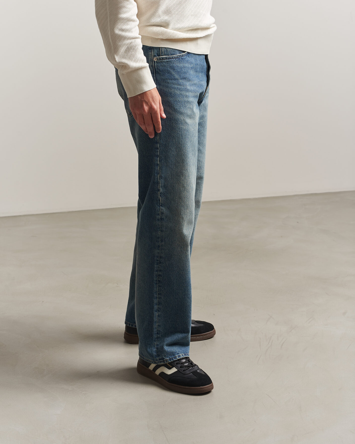 Herr | Sneakers | Gant | Cuzmo Leather/Suede Sneaker Black/White