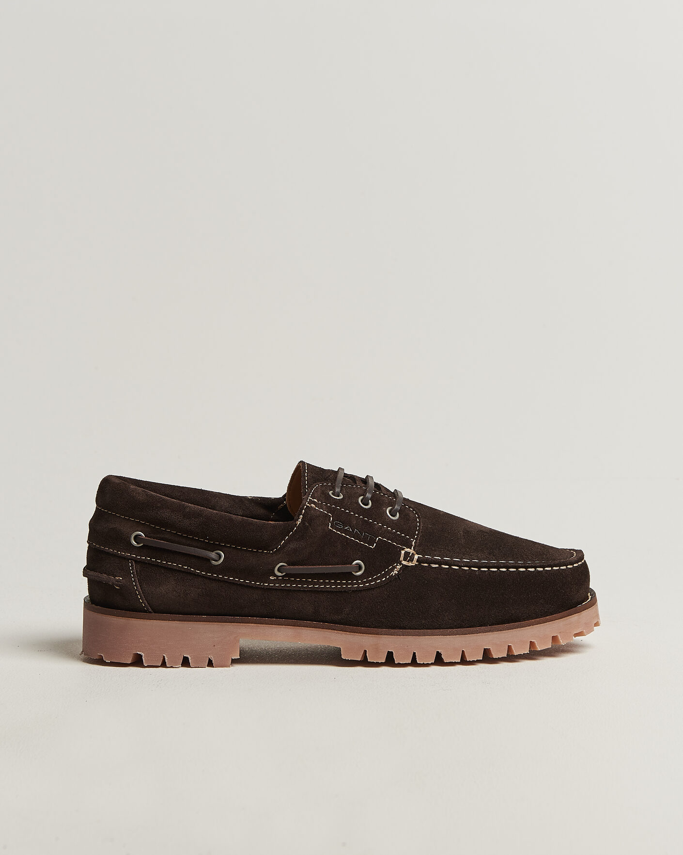 Herr | Seglarskor | GANT | Tratton Suede Boat Shoe Dark Brown