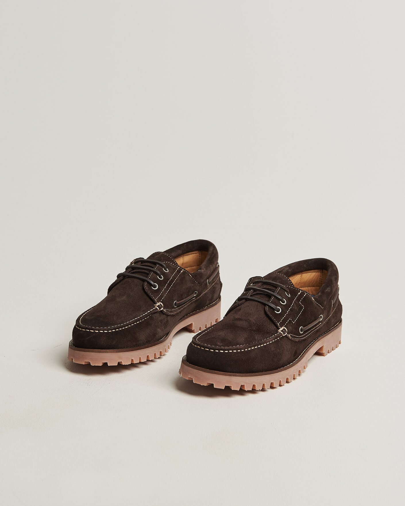 Herr | Seglarskor | Gant | Tratton Suede Boat Shoe Dark Brown