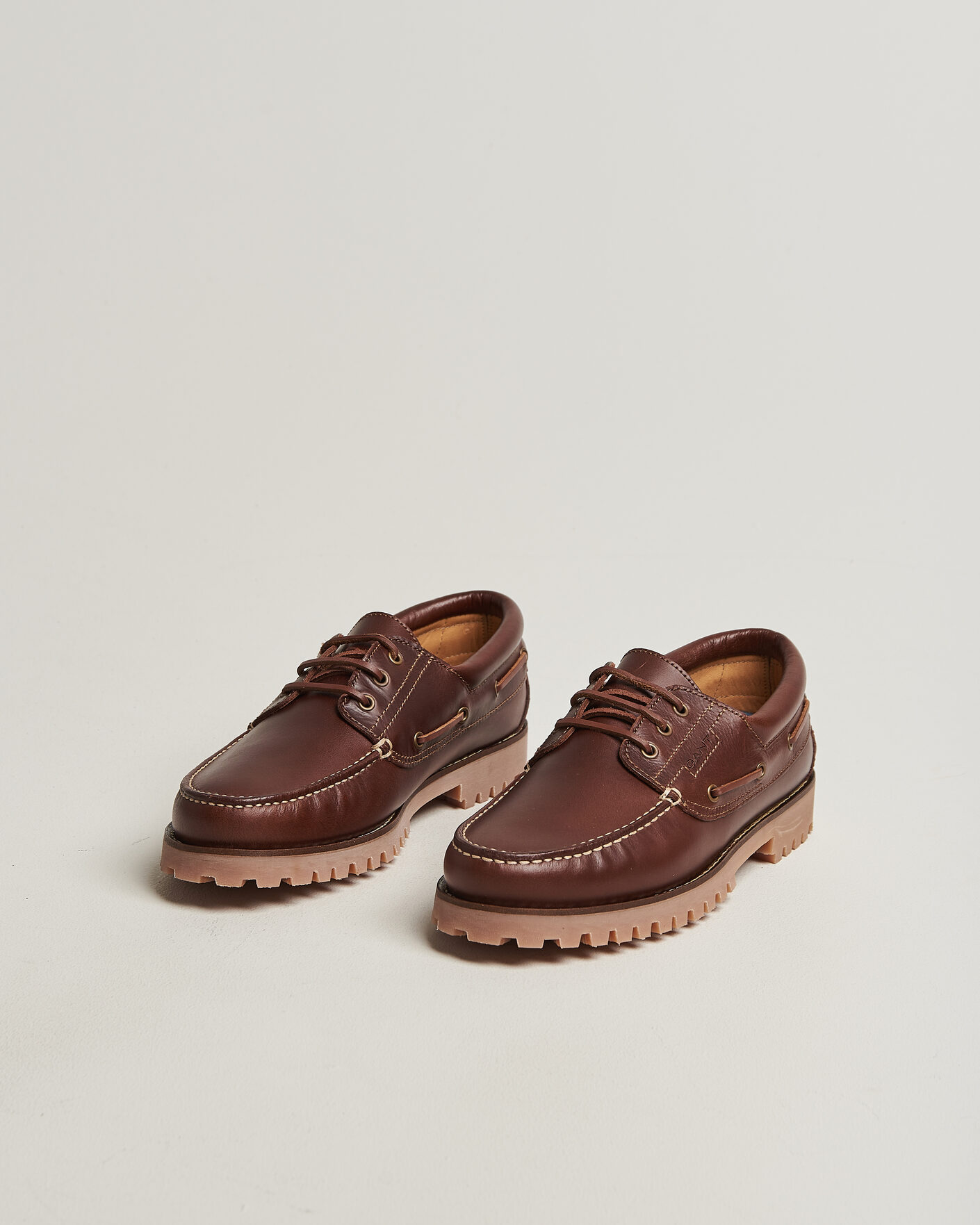 Herr | Seglarskor | GANT | Tratton Leather Boat Shoe Brown