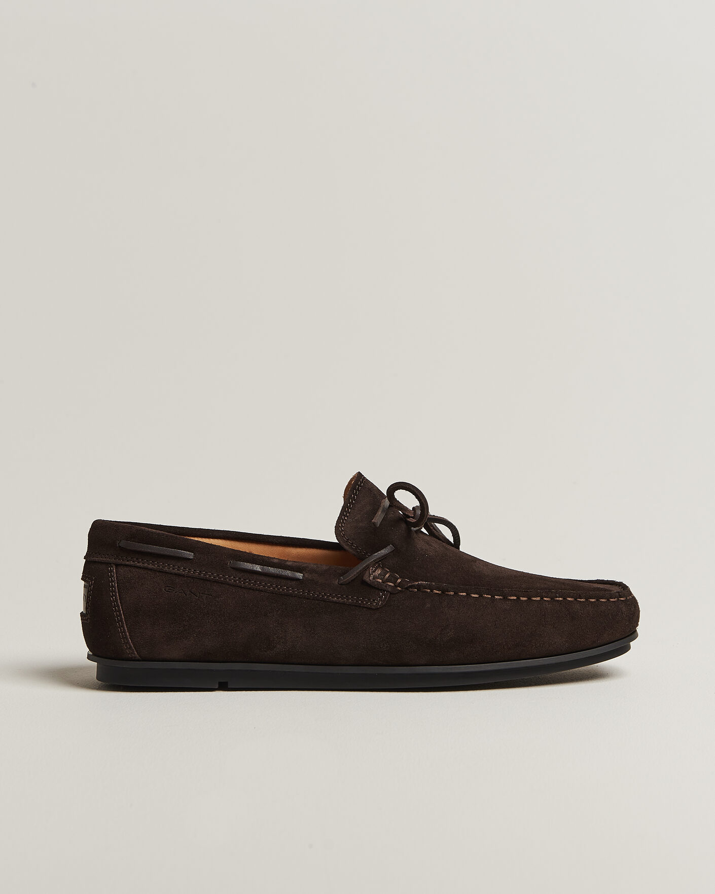 Herr | Bilskor | Gant | Wilmon Laced Suede Car Shoe Dark Brown