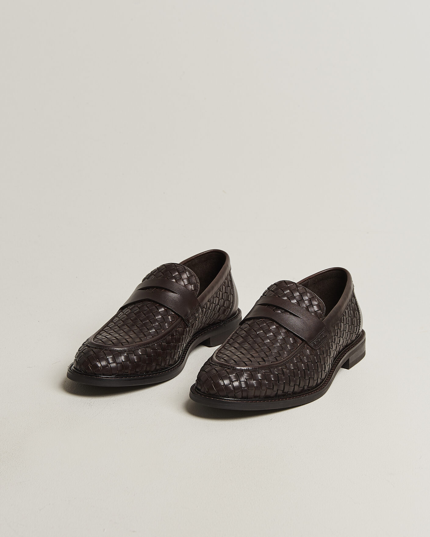 Herr | Loafers | Gant | Lozham Braided Leather Loafer Dark Brown