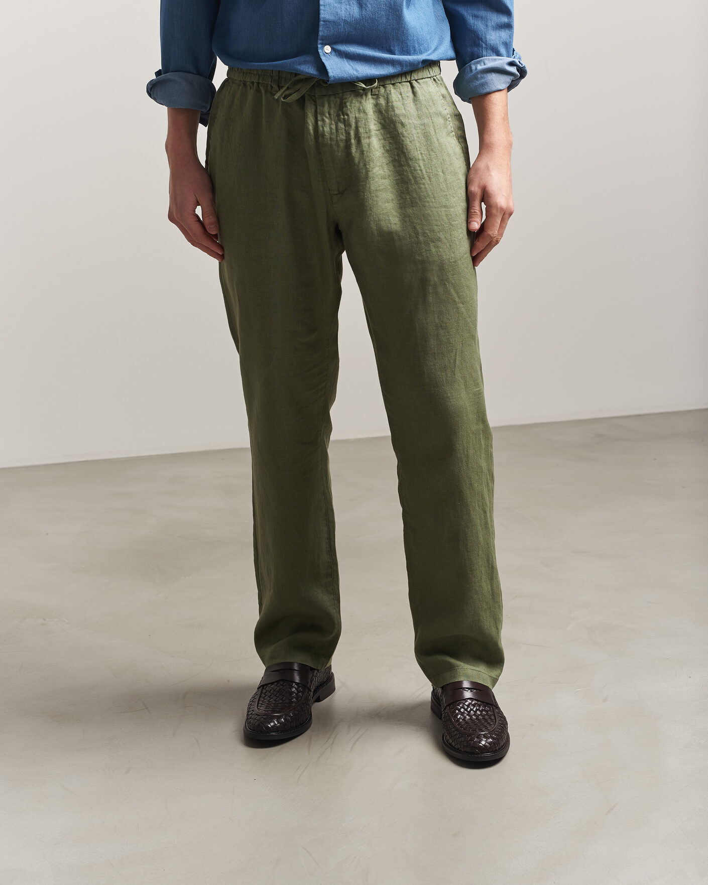 Herr | Loafers | Gant | Lozham Braided Leather Loafer Dark Brown