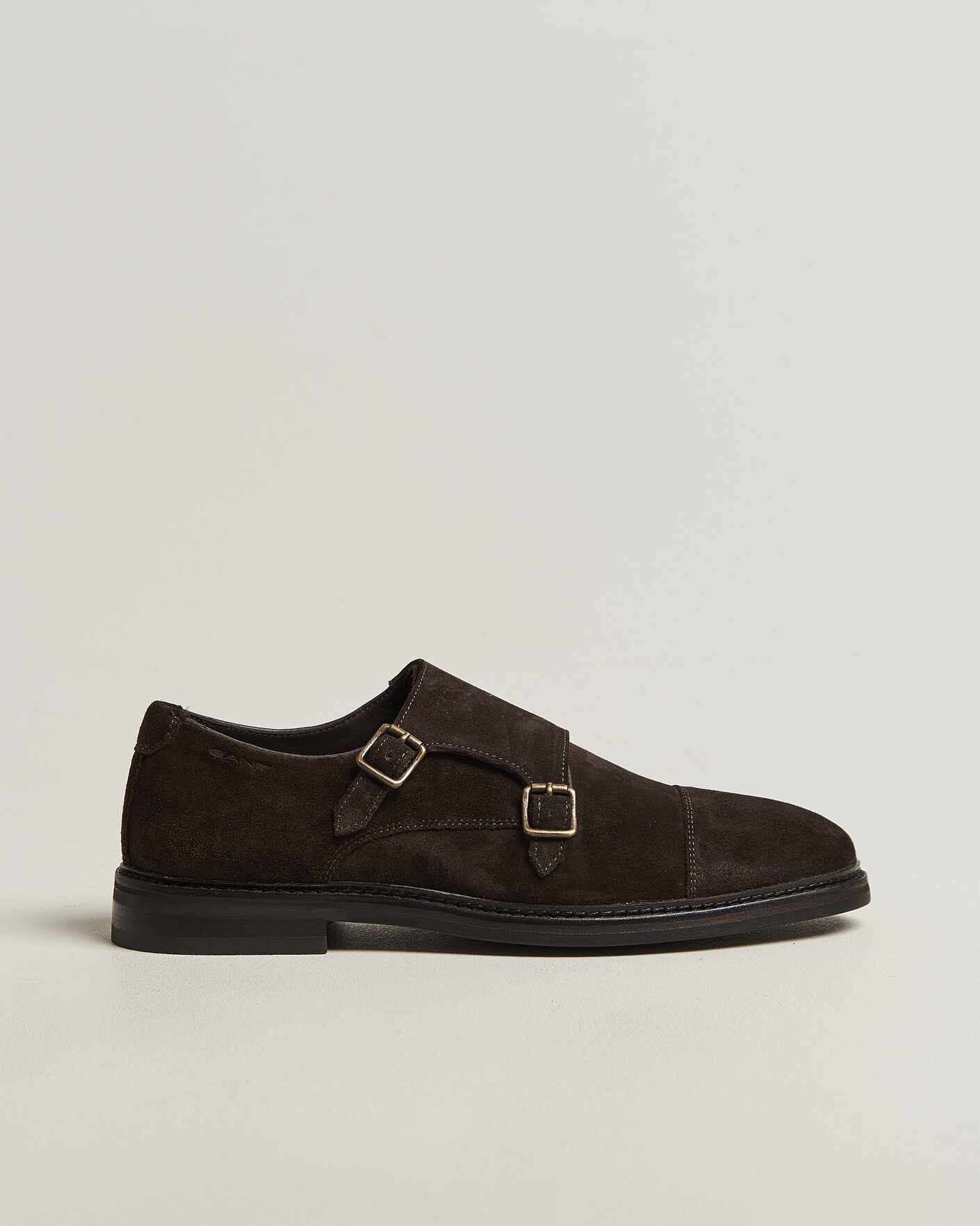Herr | Munkskor | Gant | Bidford Suede Double Monkstrap Dark Brown