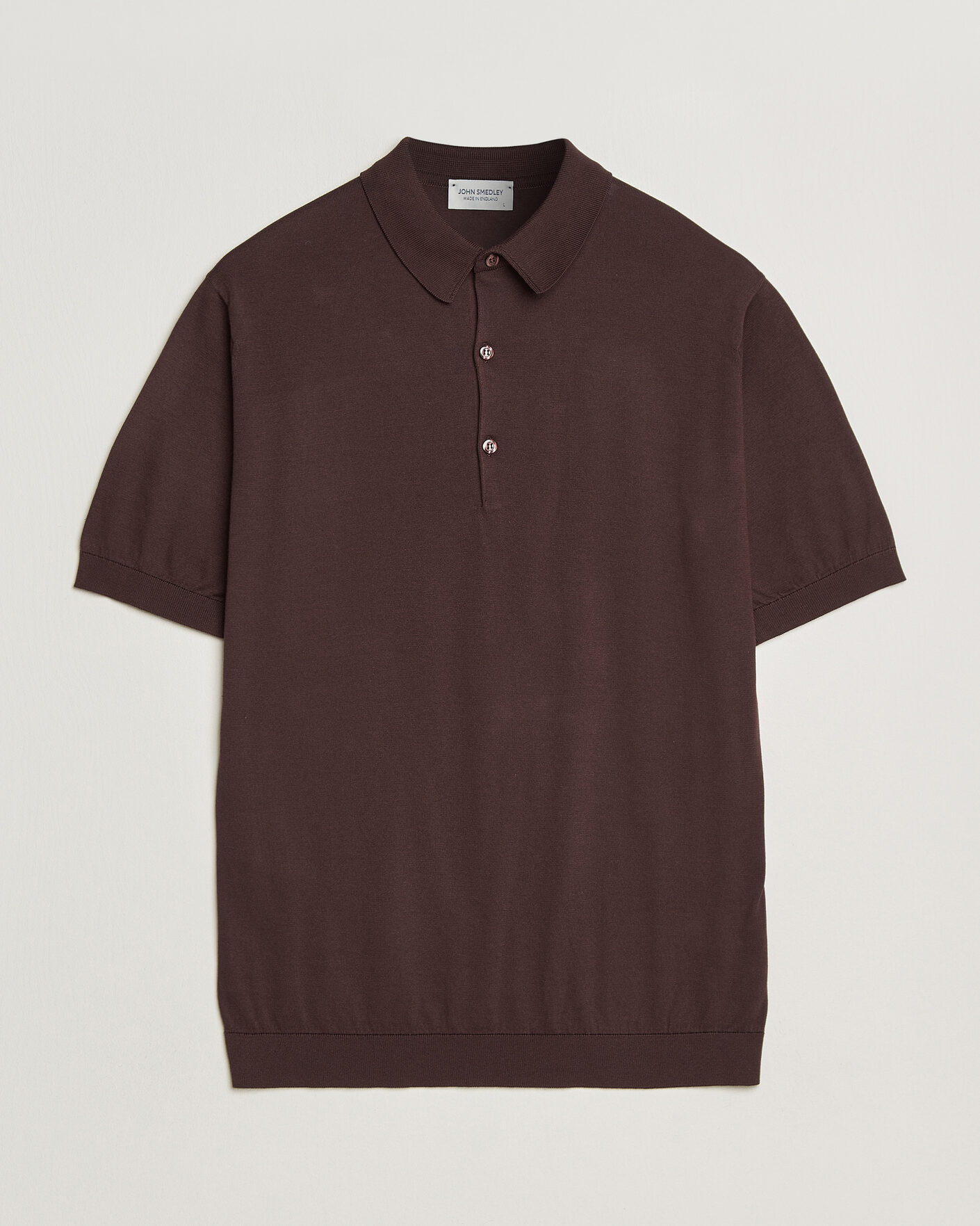 Herr | Pikéer | John Smedley | Adrian Slim Fit Sea Island Cotton Polo Raisin Brown