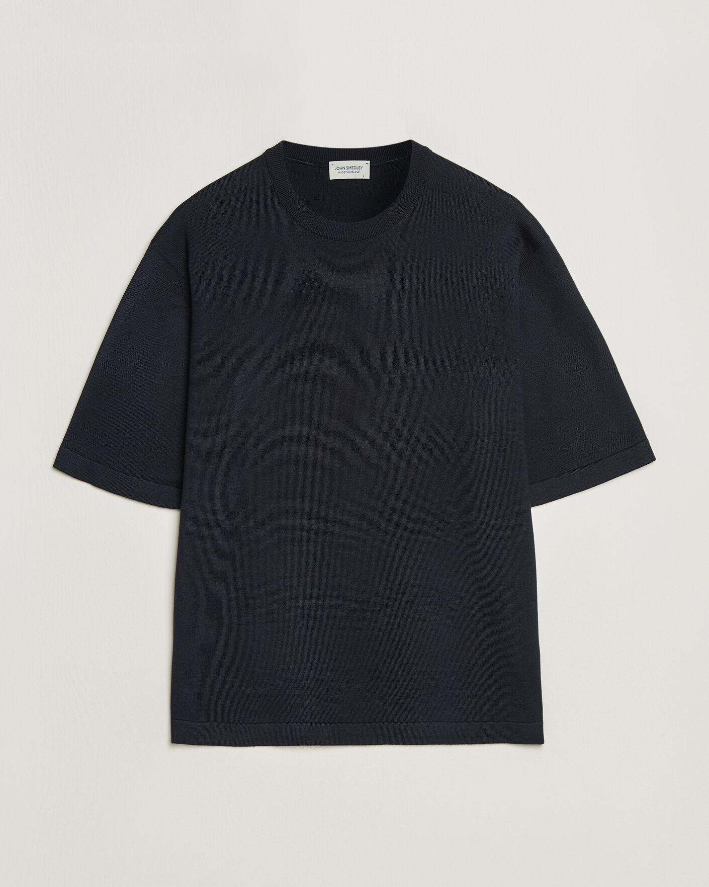 Herr | T-Shirts | John Smedley | Tindall Sea Island Cotton T-Shirt Navy